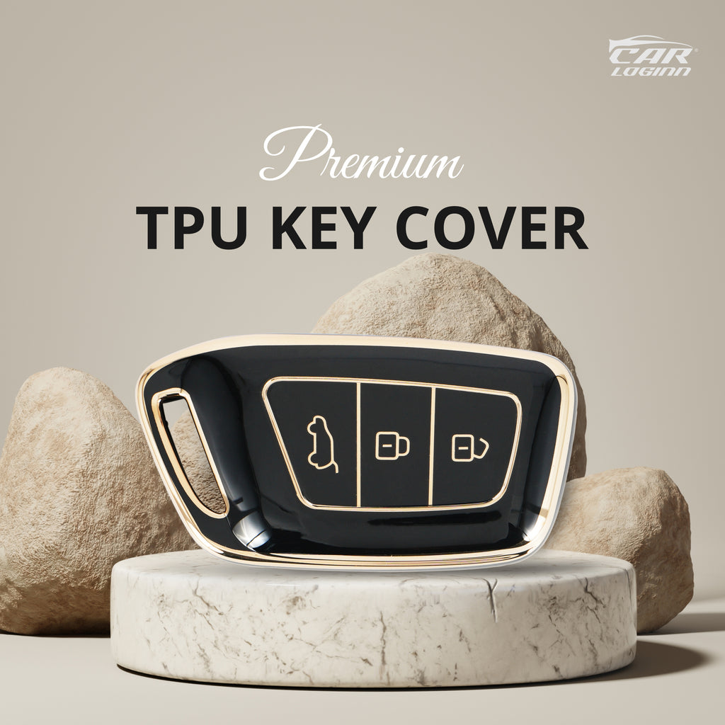 TPU Car Key Cover Fit for MG Hector | Windsor | Astor | Gloster Smart Key (3 Button)