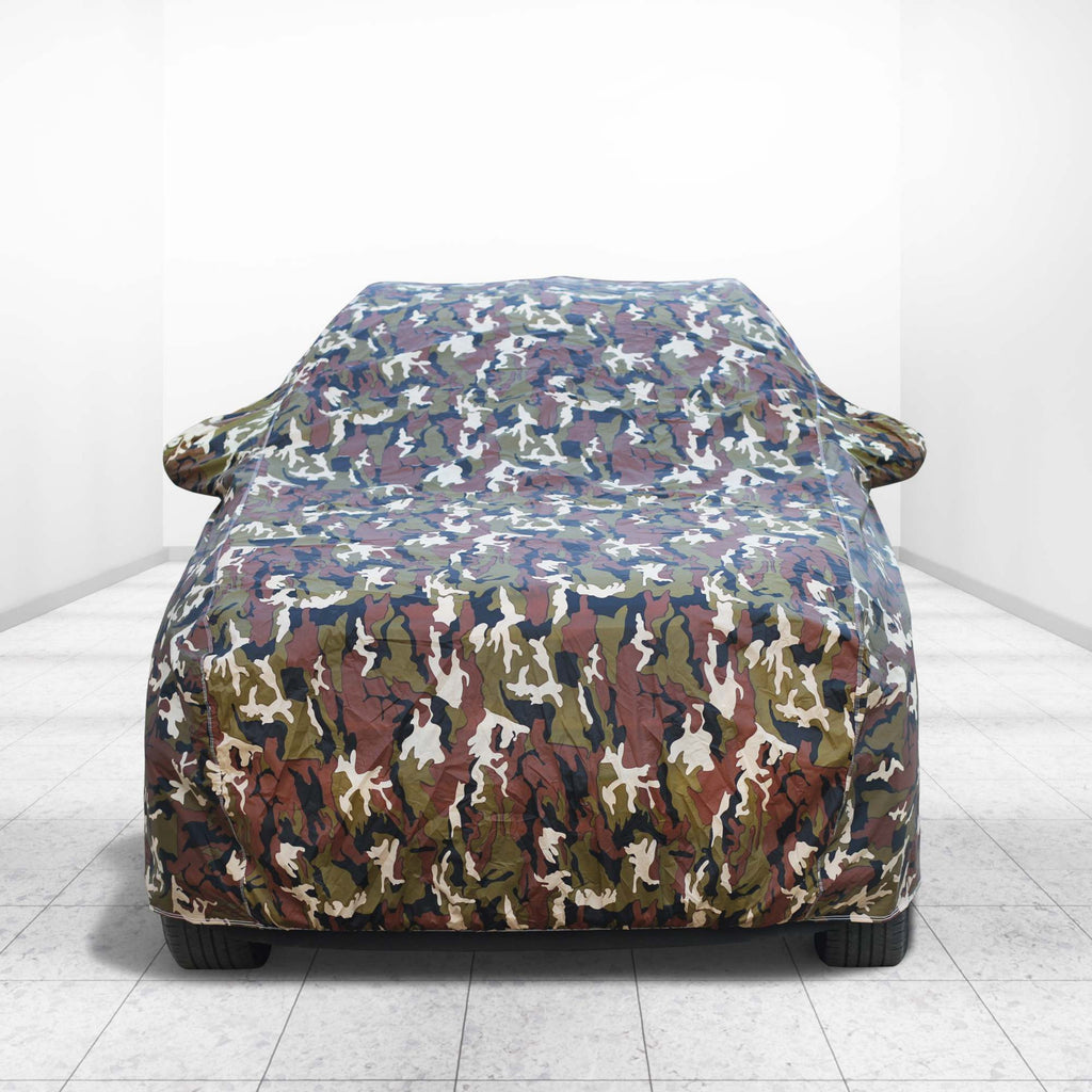 Honda IV-TEC  Car Body Cover | All Weather Resistant | Triple Stitched with Soft Cotton Lining | Side Mirror Pocket (JUNGLE VALVET)