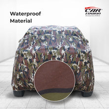 Load image into Gallery viewer, Carloginn 100% Waterproof Car Body Cover | All Weather Resistant | Triple Stitched with Soft Cotton Lining | Side Mirror Pocket (JUNGLE VALVET)