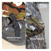 Load image into Gallery viewer, Honda IV-TEC  Car Body Cover | All Weather Resistant | Triple Stitched with Soft Cotton Lining | Side Mirror Pocket (JUNGLE VALVET)