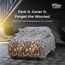 Load image into Gallery viewer, Honda IV-TEC  Car Body Cover | All Weather Resistant | Triple Stitched with Soft Cotton Lining | Side Mirror Pocket (JUNGLE VALVET)