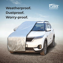 Load image into Gallery viewer, XL-6 Maruti Suzuki Car Body Cover | All Weather Resistant | Triple Stitched with Soft Cotton Lining | Side Mirror Pocket (AERO Silver)