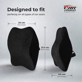 Carloginn Ultimate Car Neck Rest Pillow | 100% Memory Foam | Neck Pillow for Cervical Support | Suitable for All Cars
