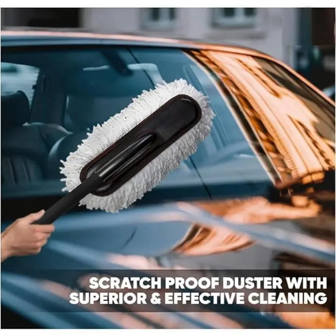 Carloginn Premium Car Duster | Wax-Coated Microfiber Car Cleaning Duster