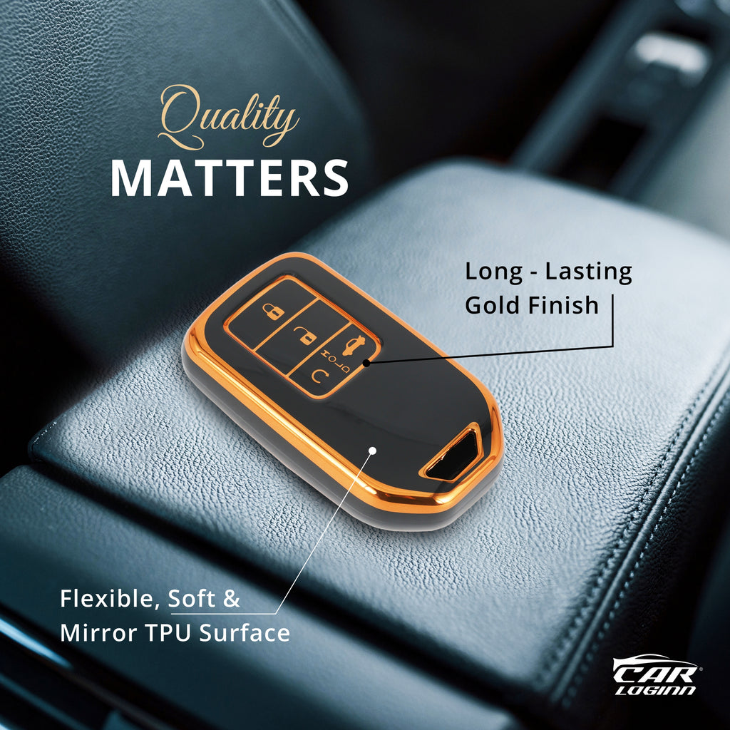 TPU Car Key Cover Fit for New Honda Civic | New Amaze | New Honda City Smart Key