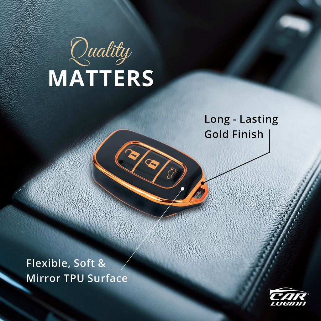 TPU Car Key Cover Fit for Renault TRIBER | New KWID | Duster | Datsun REDI-GO Plus Flip Type Key (R-2)