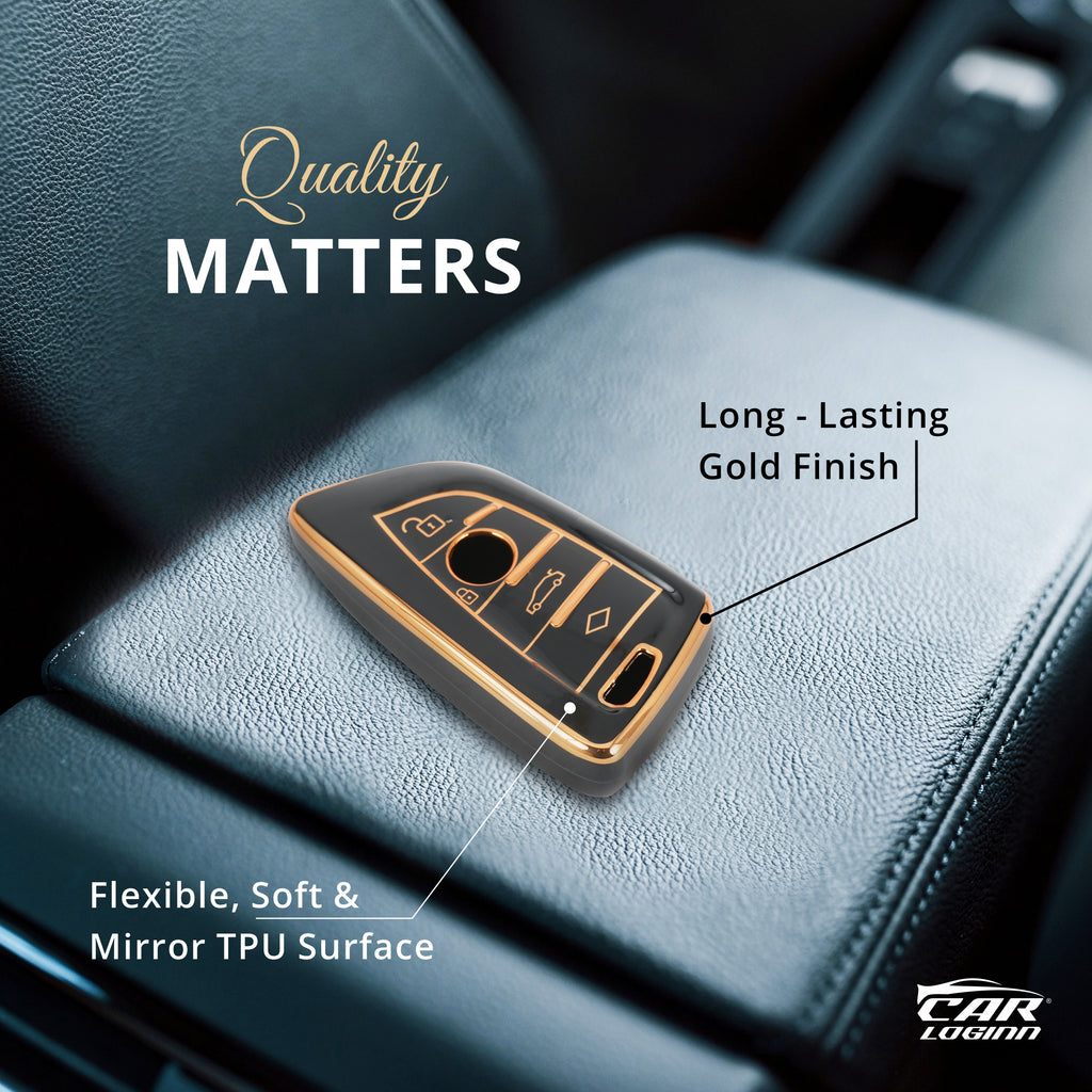 TPU Car Key Cover Fit for BMW GT-Series | X-Series | M-Series | 3-Series | 5-Series | 7-Series Smart Key