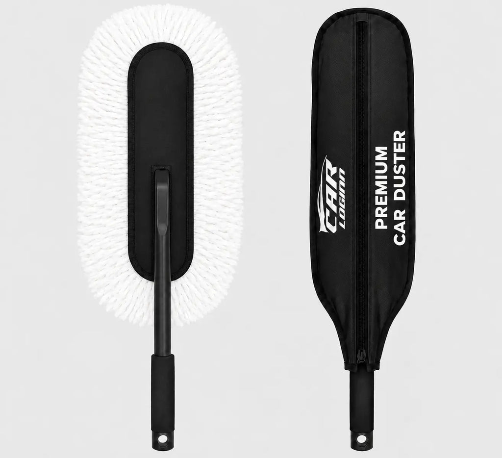 Carloginn Premium Car Duster | Wax-Coated Microfiber Car Cleaning Duster