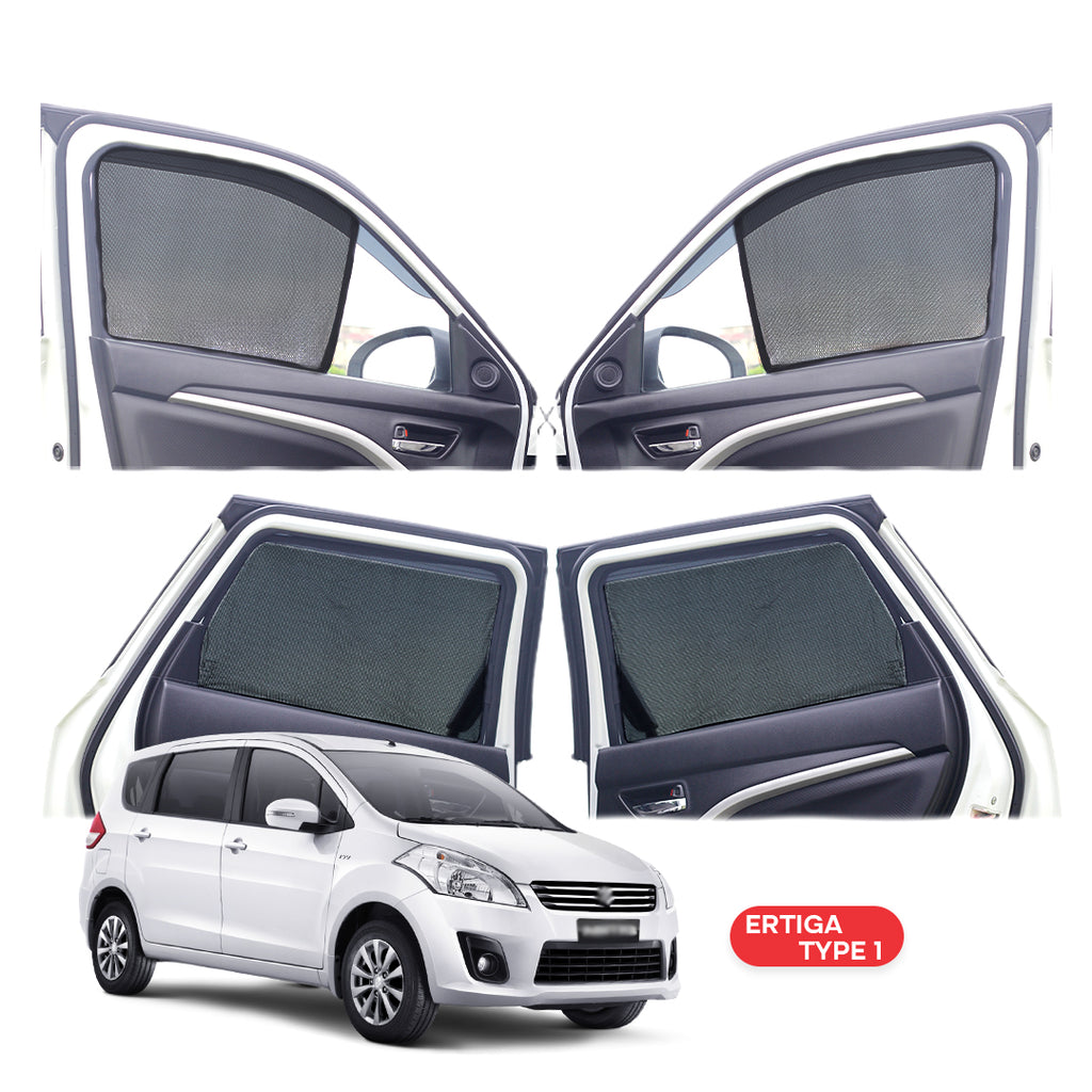Maruti Suzuki Ertiga Half Window Curtain/Car Sunshades - 6 Pieces
