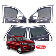 Load image into Gallery viewer, Maruti Suzuki Ertiga Half Window Curtain/Car Sunshades - 6 Pieces