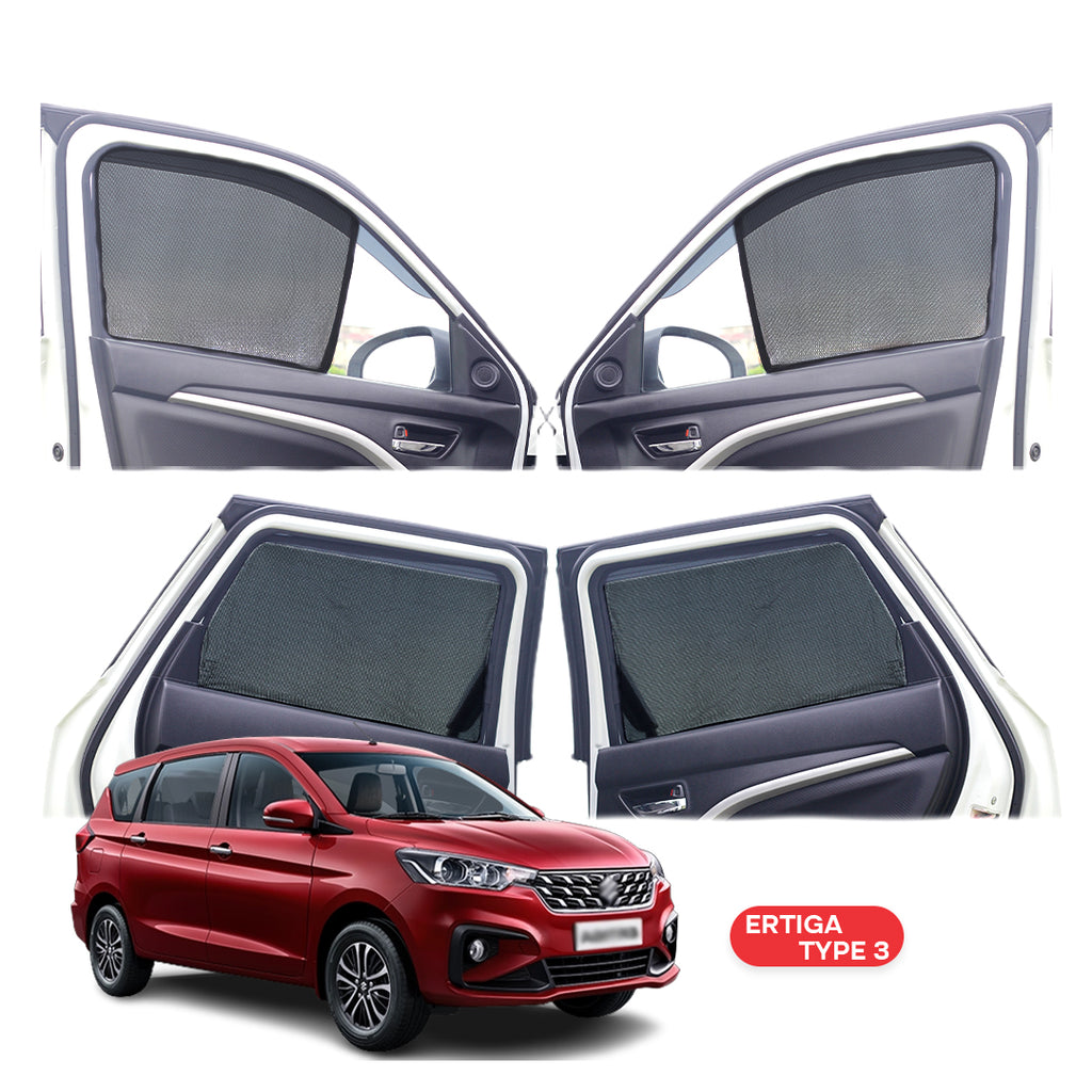 Maruti Suzuki Ertiga Half Window Curtain/Car Sunshades - 6 Pieces