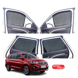 Maruti Suzuki Ertiga Half Window Curtain/Car Sunshades - 6 Pieces