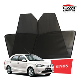 Toyota Etios Window Curtain/Car Sunshades - 4 Pieces