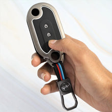 Load image into Gallery viewer, Metal Silicon Key Cover Fit for MG Comet EV Electric 3 Button Flip Key (Base VARIENT)