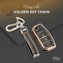 TPU Car Key Cover Fit for Ford Fiesta | Figo | Ecosport | Aspire | Freestyle Flip Key
