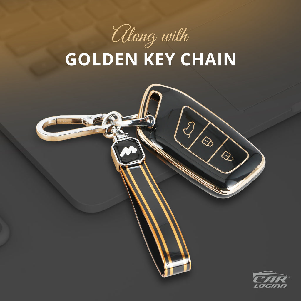TPU Car Key Cover Fit for MG Hector | Windsor | Astor | Gloster Smart Key (3 Button)
