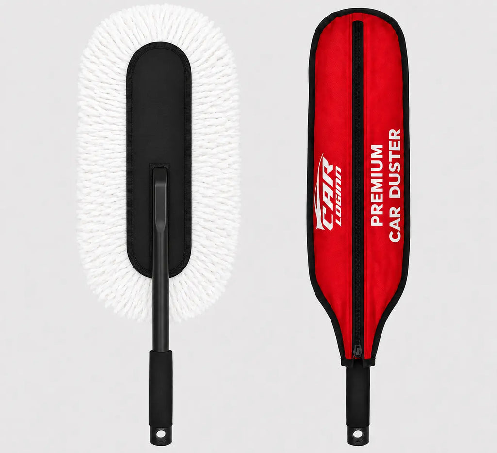 Carloginn Premium Car Duster | Wax-Coated Microfiber Car Cleaning Duster
