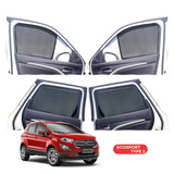 Ford Ecosport Half Window Curtain/Car Sunshades - 4 Pieces