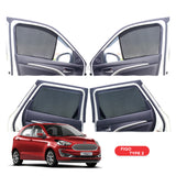 Ford Figo Half Window Curtain/Car Sunshades - 4 Pieces