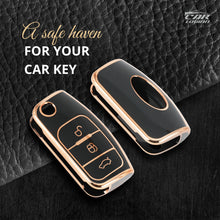 Load image into Gallery viewer, TPU Car Key Cover Fit for Ford Fiesta | Figo | Ecosport | Aspire | Freestyle Flip Key