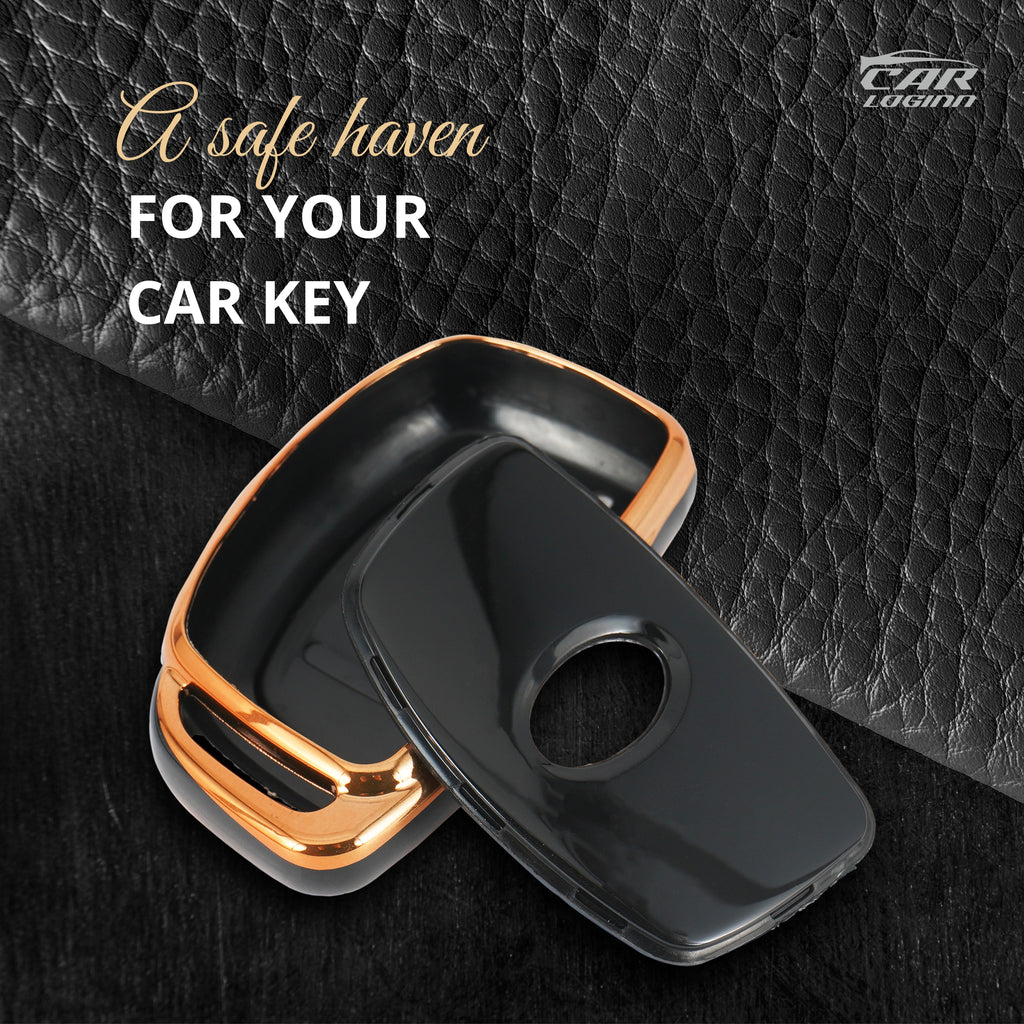 TPU Car Key Cover Fit for Hyundai New Creta Facelift | Grand i10 | Venue | Creta | Exter | Aura | Nios | Verna | i20 Elite (Push Button/Smart Key)