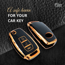 Load image into Gallery viewer, TPU Car Key Cover Fit for Mahindra XUV-300 Flip Key (Copy)