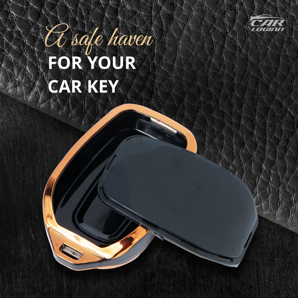 TPU Car Key Cover Fit for Renault TRIBER | KWID | Duster | Datsun REDI-GO Flip Type Key (R-1)