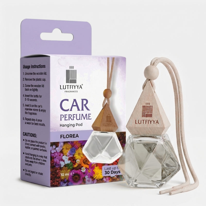 Lutfiyya Car Hanging Perfume -10 ML | Available in 6 Different Fragrances