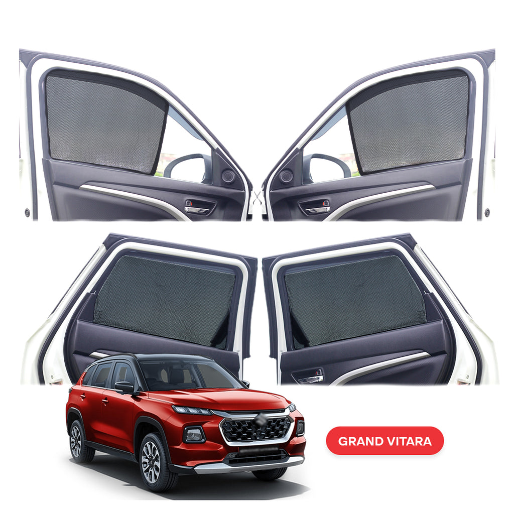 Maruti Suzuki Grand Vitara Half Window Curtain/Car Sunshades - 6 Pieces