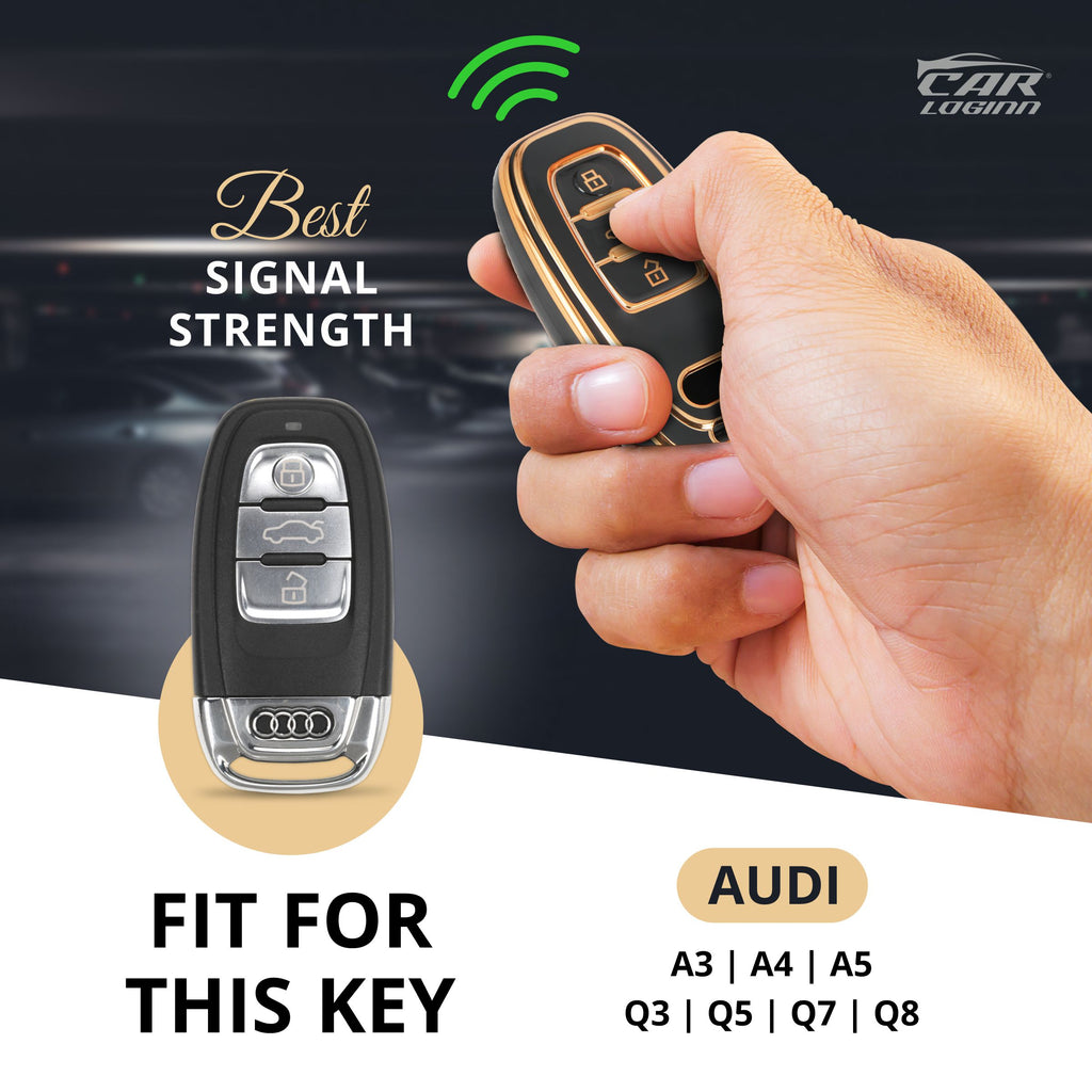TPU Car Key Cover Fit for Audi A5 | A4 | A3 | Q3 | Q5 | Q7 | Q8