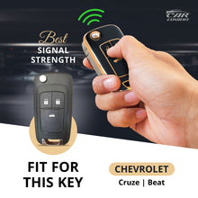 Load image into Gallery viewer, TPU Car Key Cover Fit for Chevrolet Cruze | Chevrolet Beat | Avio | Spark Flip Key