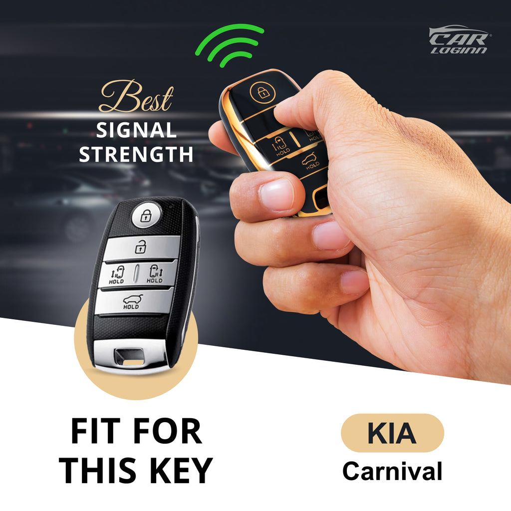 TPU Car Key Cover Fit for KIA Carnival Smart Key