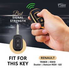 Load image into Gallery viewer, TPU Car Key Cover Fit for Renault TRIBER | KWID | Duster | Datsun REDI-GO Flip Type Key (R-1)