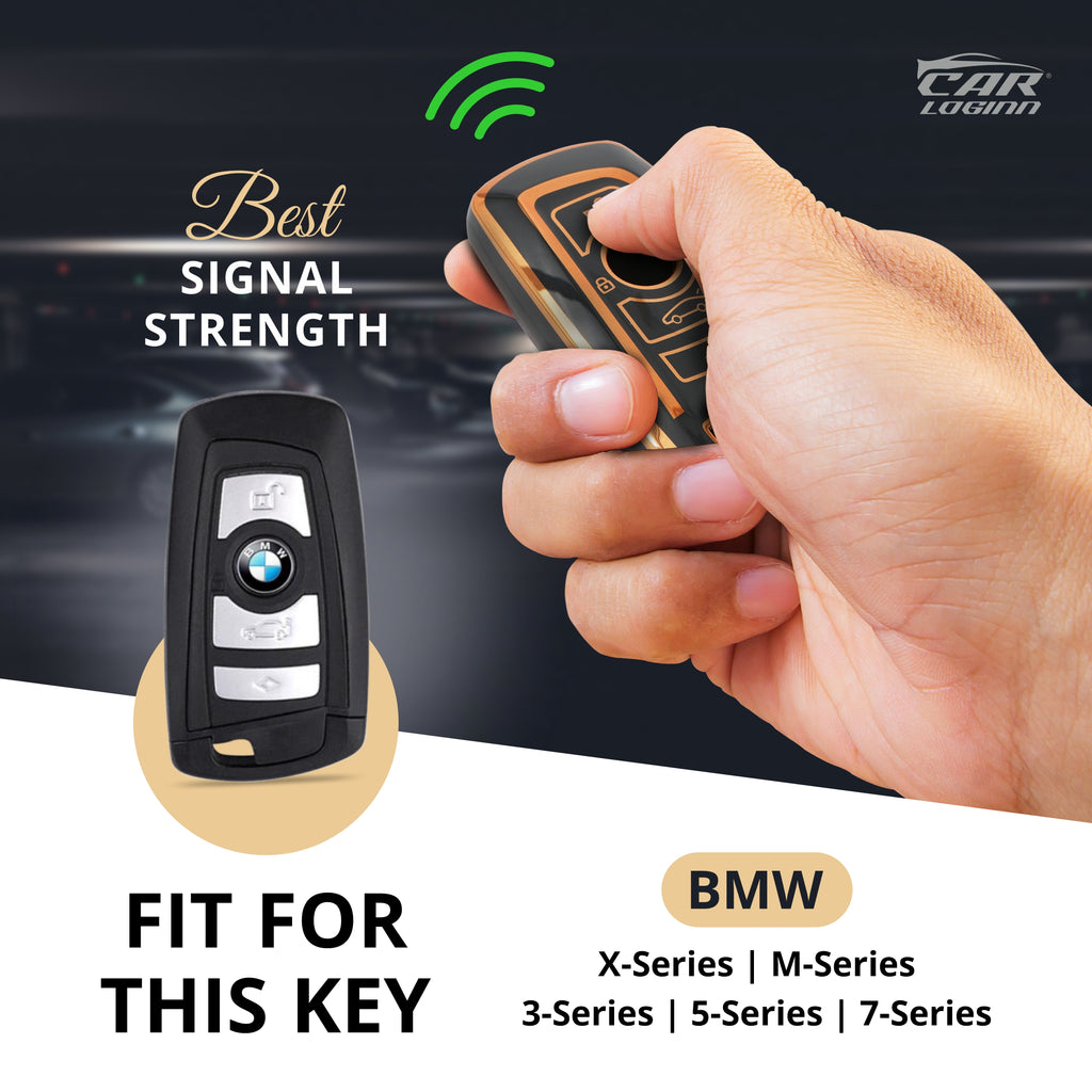 TPU Car Key Cover Fit for BMW M-Series | X-Series | 3-Series | 5-Series | 7-Series Smart Key
