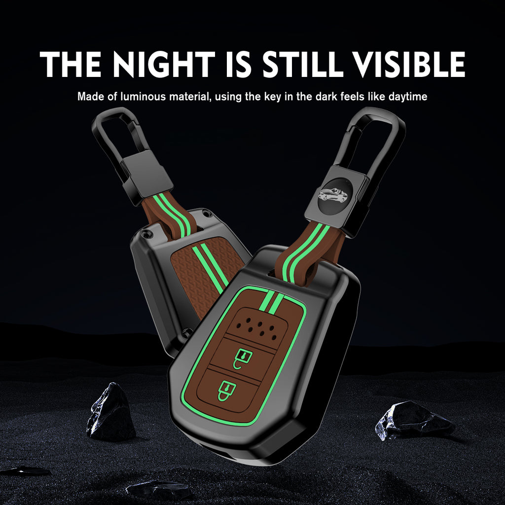 Zinc Alloy Metal Soft Silicon Key Case for Honda WR-V | City | Jazz | Amaze 2014+ Models