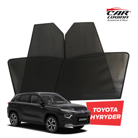 Toyota Hyryder Magnetic Window Curtain/Car Sunshades - 6 Pieces