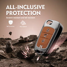 Load image into Gallery viewer, Zinc Alloy Metal Soft Silicon Key Case for Hyundai Old Verna | Old Elentra | Old i20 (3 Button Flip Key)