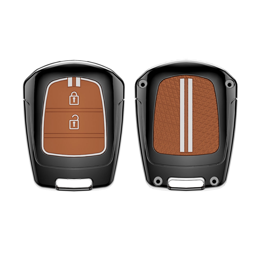 Zinc Alloy Metal Soft Silicon Key Case for Hyundai Grand i10 | Santro (2 Button Key)