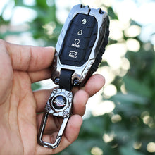 Load image into Gallery viewer, Premium Metal Black Transformer Series Soft Silicon Key Cover for Hyundai Alcazar | Creta Facelift 2024 | New Creta SX