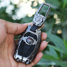 Load image into Gallery viewer, Premium Metal Black Transformer Series Soft Silicon Key Cover for Hyundai Alcazar | Creta Facelift 2024 | New Creta SX