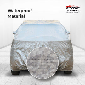 Hyundai i20 Car Body Cover | All Weather Resistant | Triple Stitched with Soft Cotton Lining | Side Mirror Pocket (AERO Silver)