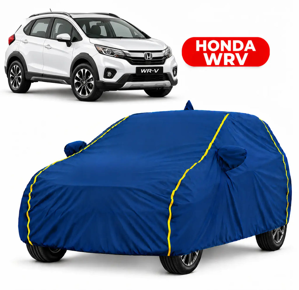 Honda WRV Car Body Cover | All Weather Resistant | Triple Stitched with Soft Cotton Lining | Side Mirror Pocket