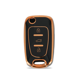 TPU Car Key Cover Fit for Hyundai Old Verna | Old Elentra | Old i20 Flip Key