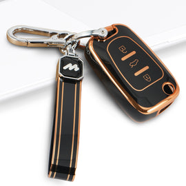 TPU Car Key Cover Fit for Hyundai Old Verna | Old Elentra | Old i20 Flip Key