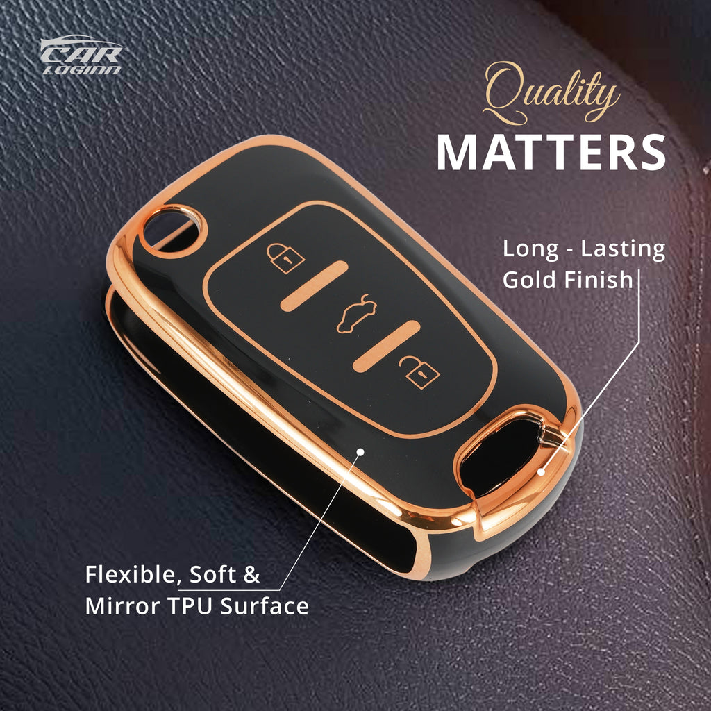 TPU Car Key Cover Fit for Hyundai Old Verna | Old Elentra | Old i20 Flip Key