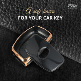 TPU Car Key Cover Fit for Hyundai Alcazar | Creta Facelift 2024 | New Creta SX - 4 Button Smart Key