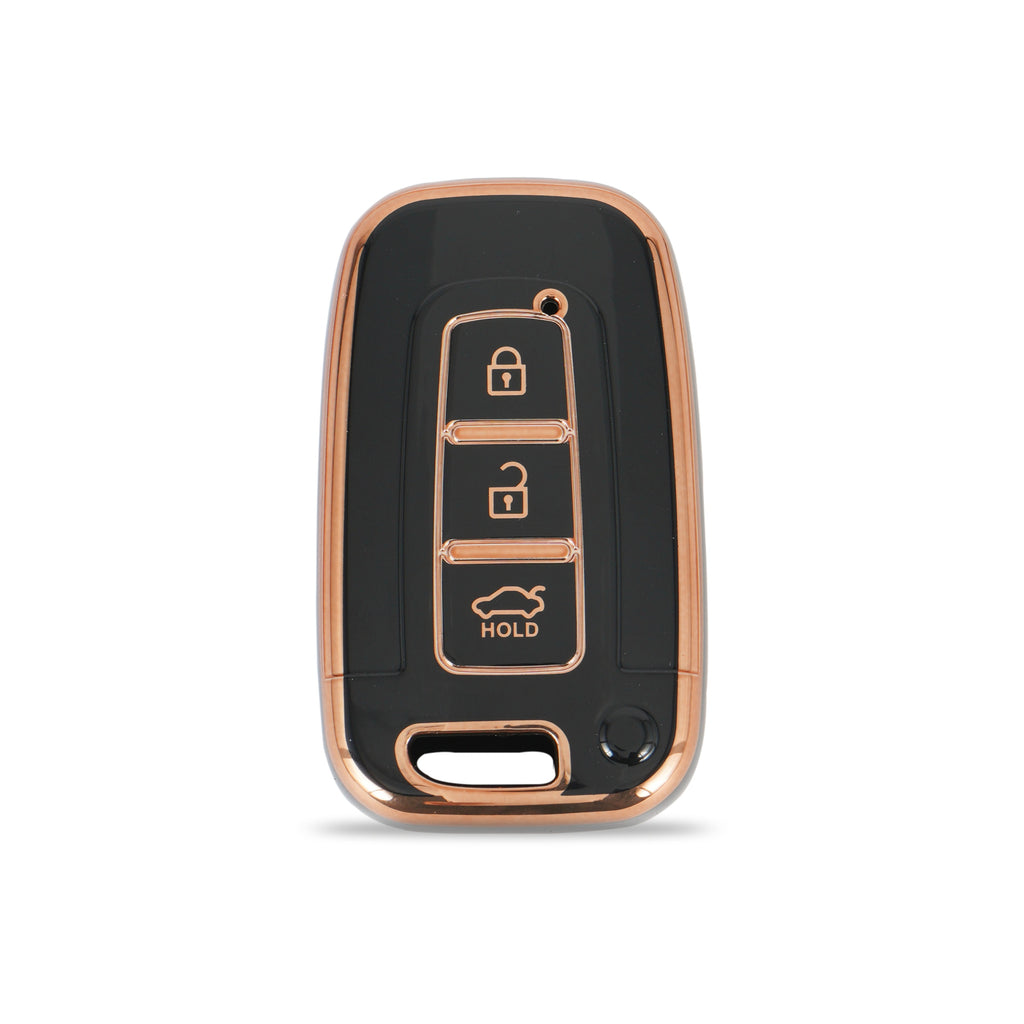 TPU Car Key Cover Fit for Hyundai Elentra | Old Verna | Old i20 Push Button Smart Key