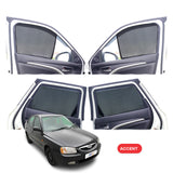 Hyundai Accent Half Window Curtain/Car Sunshades - 4 Pieces