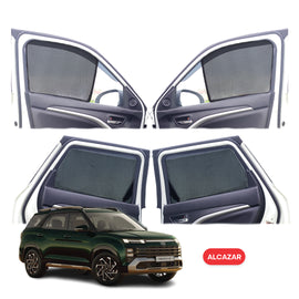 Hyundai Alcazar Half Window Curtain/Car Sunshades - 6 Pieces