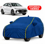 Hyundai Verna Car Body Cover | All Weather Resistant | Triple Stitched with Soft Cotton Lining | Side Mirror Pocket